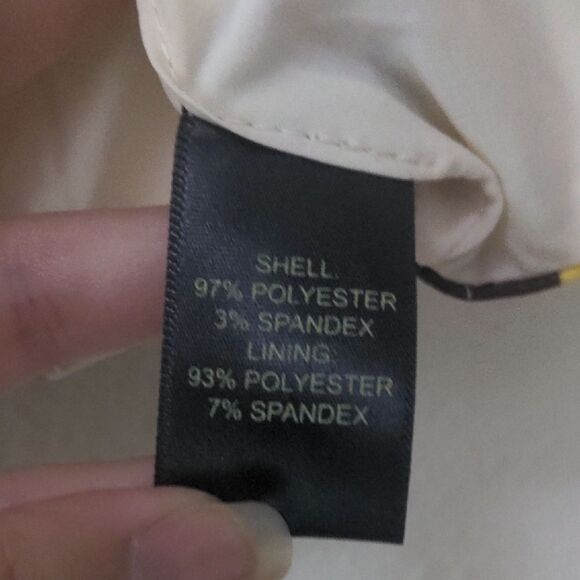 House of Harlow 1960 Yellow and Brown Graphic Crop Camisole - Picture 4 of 5